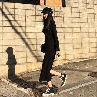 Slit-back T-shirt Dress