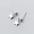 925 Sterling Sliver Star Earrings