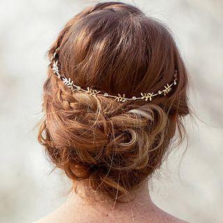 Rhinestone Leaf Headpiece