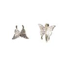 Rhinestone Butterfly Earring 1 Pair - Earrings & Clip On Earring - One Size