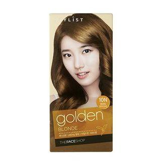 The Face Shop - Stylist Silky Hair Color Cream (#10n Golden Blonde) 130ml