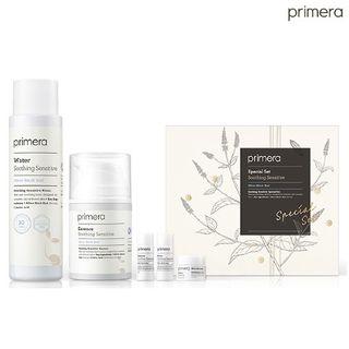 Primera - Soothing Sensitive Set: Water 100ml + 15ml + Essence 50ml + 15ml + Cream 5ml 5pcs