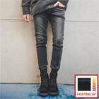 Brushed-fleece Lined Slim-fit Jeans