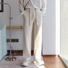 Drawstring Embroidered Two Way Pants