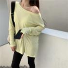 Plain Oversized Tee Top - One Size