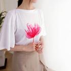 Bell-sleeve Flower Print T-shirt