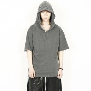 Short-sleeve Hoodie T-shirt