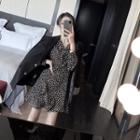 Dotted Long-sleeve Dress / Long-sleeve Jacket