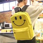 Smiley Print Lightweight Backpack