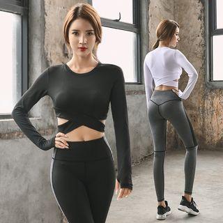 Set: Sport Long-sleeve T-shirt + Yoga Pants