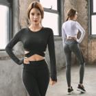 Set: Sport Long-sleeve T-shirt + Yoga Pants