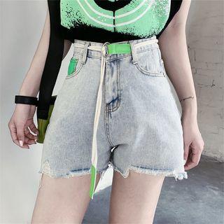 Denim Shorts / Robe Belt / Set