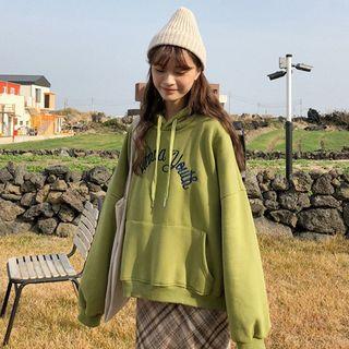 Letter Hoodie Green - One Size