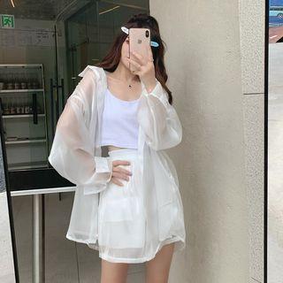 Set; Hooded Shirt + Shorts