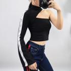 Cut Out Single Sleeve T-shirt