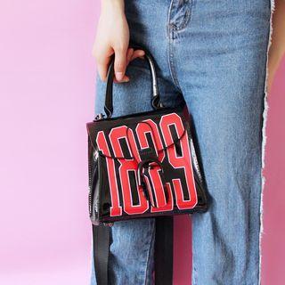 Number Transparent Shoulder Bag
