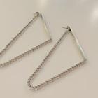 Chain Drop Earring Silver - One Size