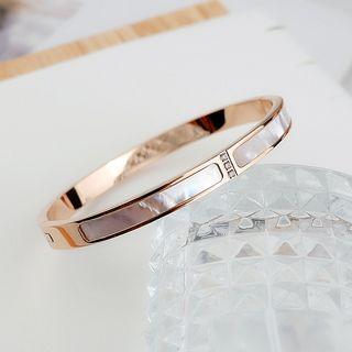 Stainless Steel Shell Bangle S6094 - Bracelet - One Size