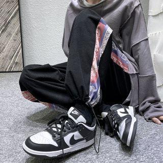 Paisley Panel Corduroy Pants