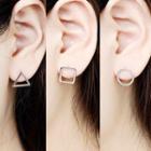 925 Sterling Silver Geometric Earring (various Designs)