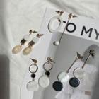 Scallop Disc Dangle Earring (various Designs)