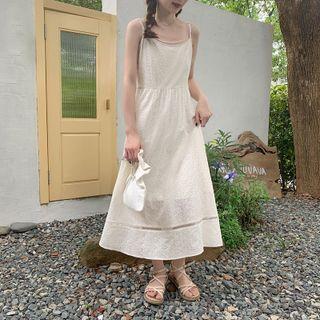 Eyelet Lace Spaghetti Strap Dress