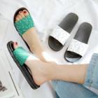 Couple Print Slide Sandals