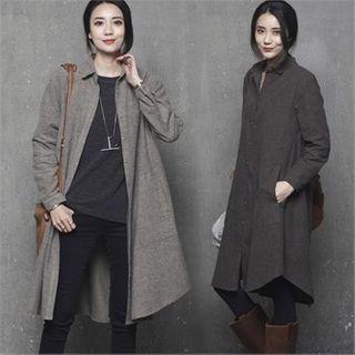 Loose-fit A-line Shirtdress