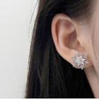 925 Sterling Silver Snowflake Earring 1 Pair - Earring - Snowflake - One Size