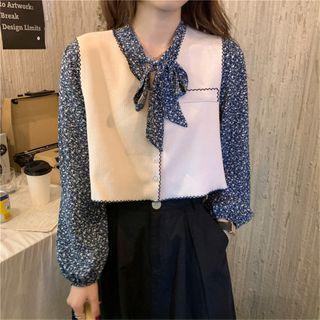 Floral Print Blouse / Vest