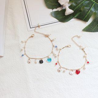 Faux-pearl Alloy Paw Bracelet