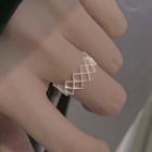 Mesh Open Ring Silver - One Size