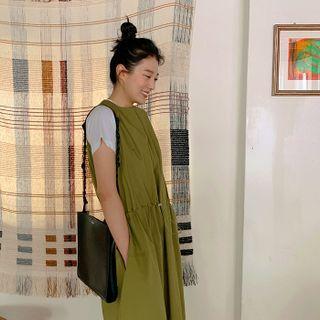Drawcord-waist Maxi Sundress