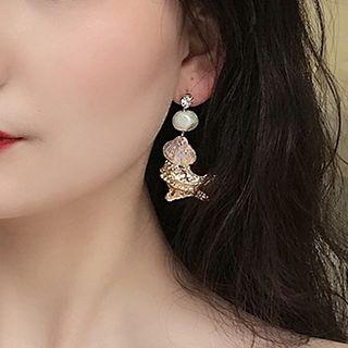 Iridescent Shell Dangle Earring