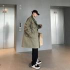 Pocket Detail Long Trench Coat