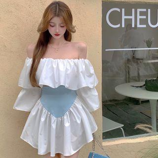 Off Shoulder Top / A-line Skirt / Set