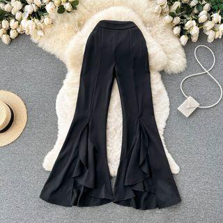 Ruffled Flared Pants