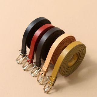 Colored Cowhide Skinny Belt