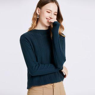 Long Sleeve Stripe Knit Top