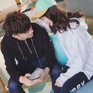 Couple Matching Metal Ring Hoodie