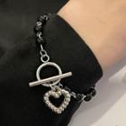 Heart Bracelet 2516a - Bracelet - Black - One Size