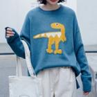 Cartoon Jacquard Sweater As Shown In Figure - One Size