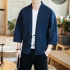 3/4-sleeve Toggle Jacket