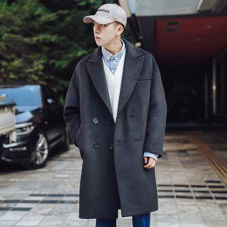 Double Breasted Woolen Long Coat