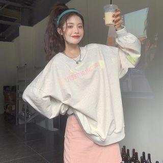 Checkerboard Print Sweatshirt