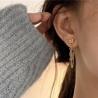 Chain Magnetic Clip-on Earring 1 Pair - Gold - One Size