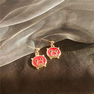 Pig Drop Earring / Clip-on Earring