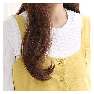 Round-neck Fray-trim T-shirt