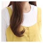 Round-neck Fray-trim T-shirt