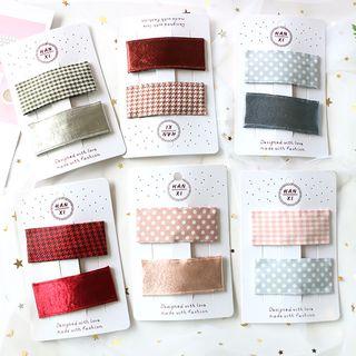 Fabric Hair Clip (various Designs)